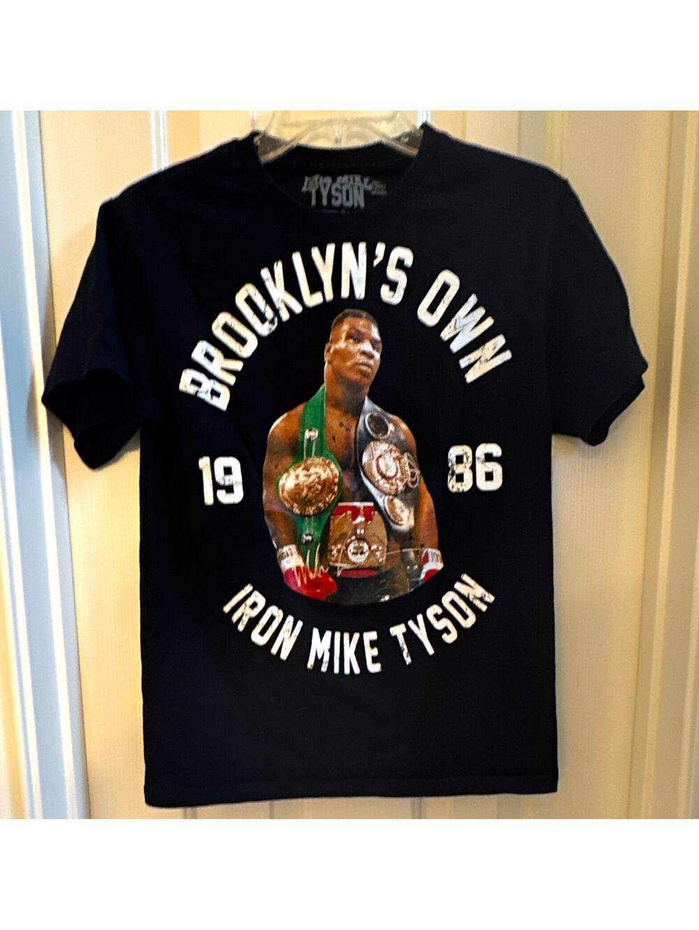 Anvil Mike Tyson "Brooklyn's Own" Iron Mike Boxing T-Shirt Black Men's S